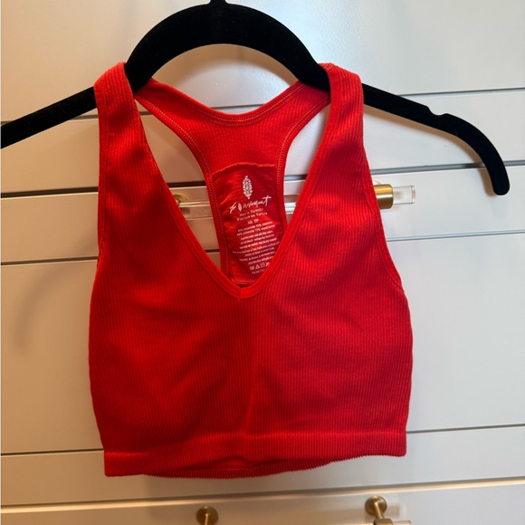 FP Movement by Free People Tops - Red Ribbed free people movement crop tank top